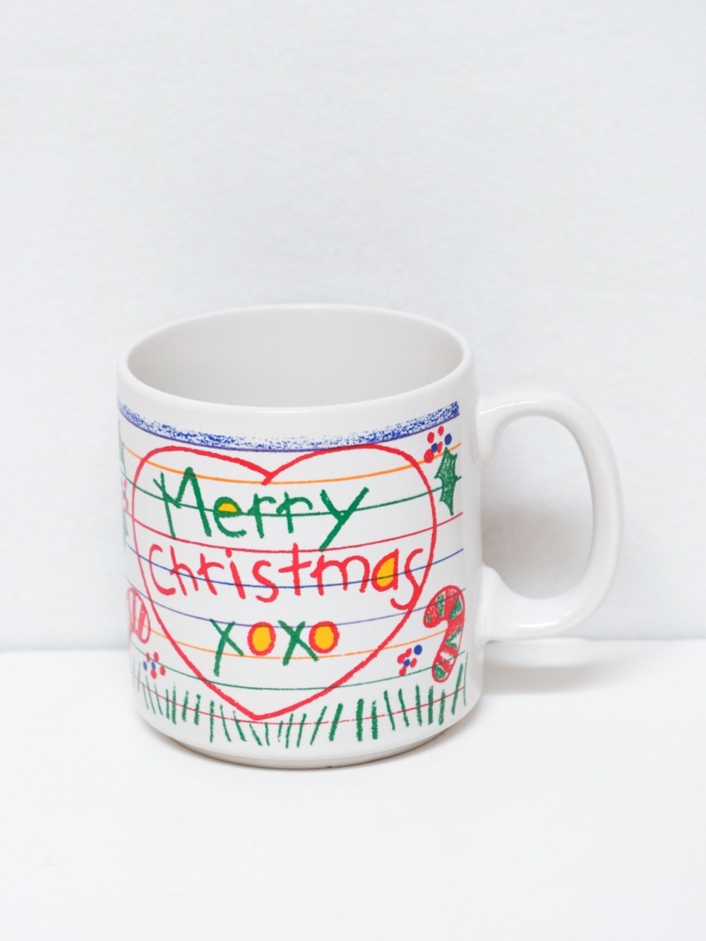 Vintage porcelain "Merry Christmas" coffee mug